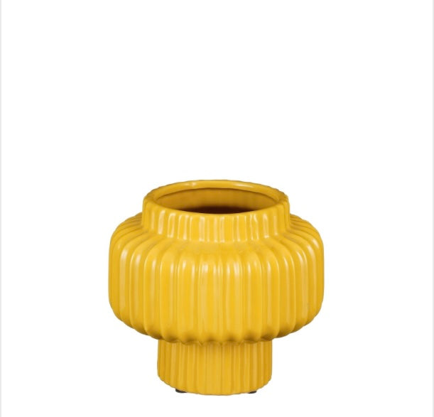 Bloempot BSIK geel