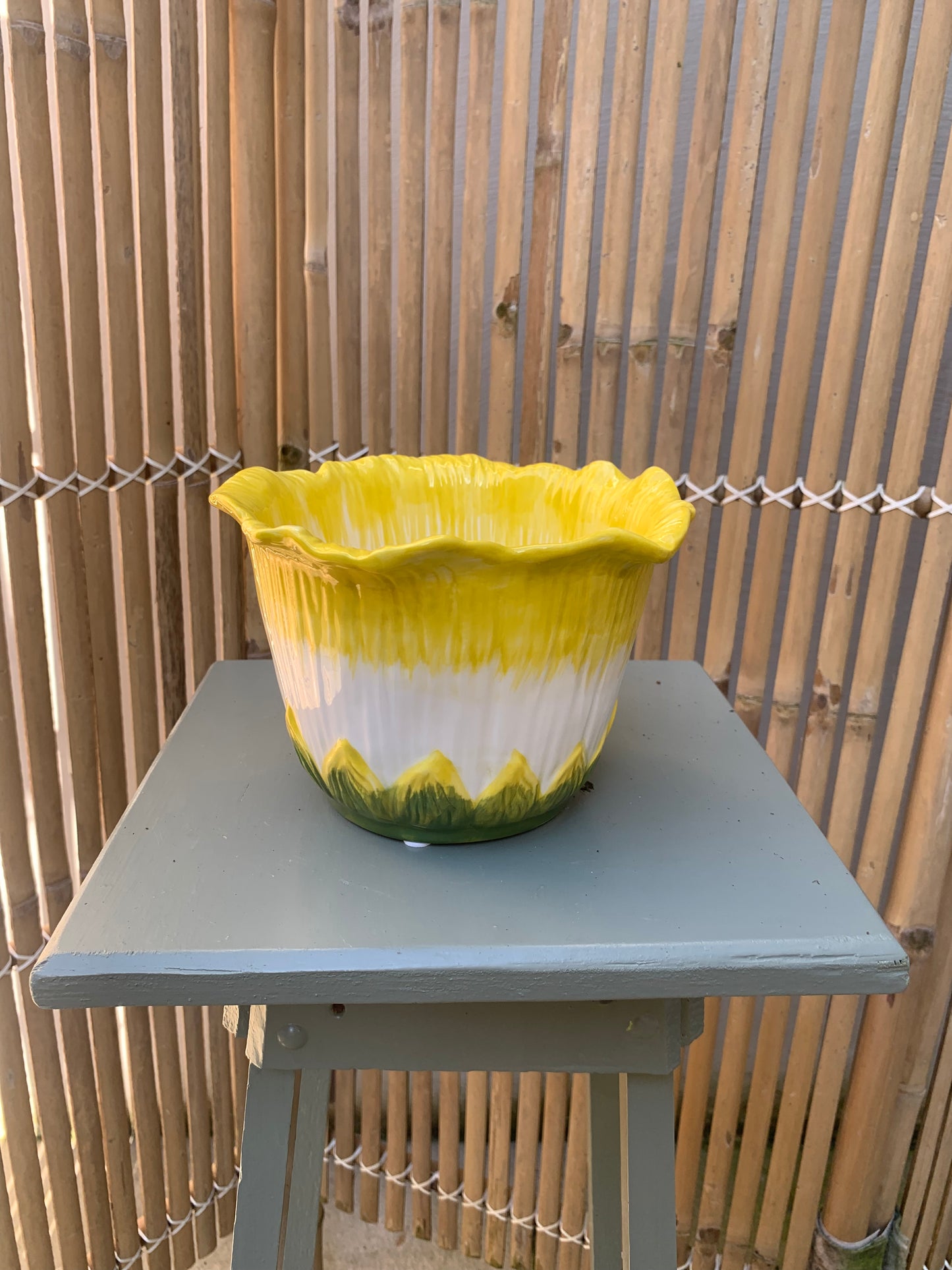 Bloempot in bloem vorm