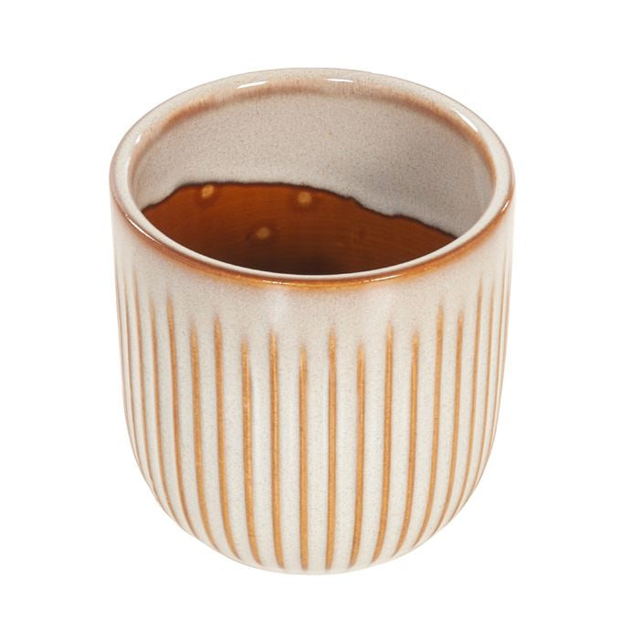 Bloempot beige vintage look