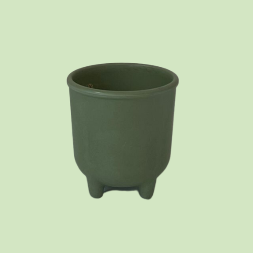 Bloempot groen Fiberstone
