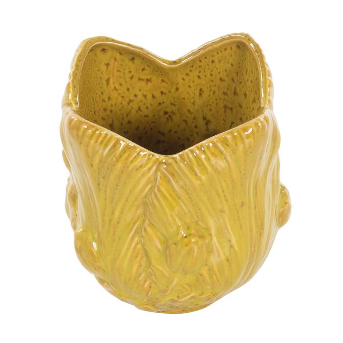 Bloempot geel bloemvorm