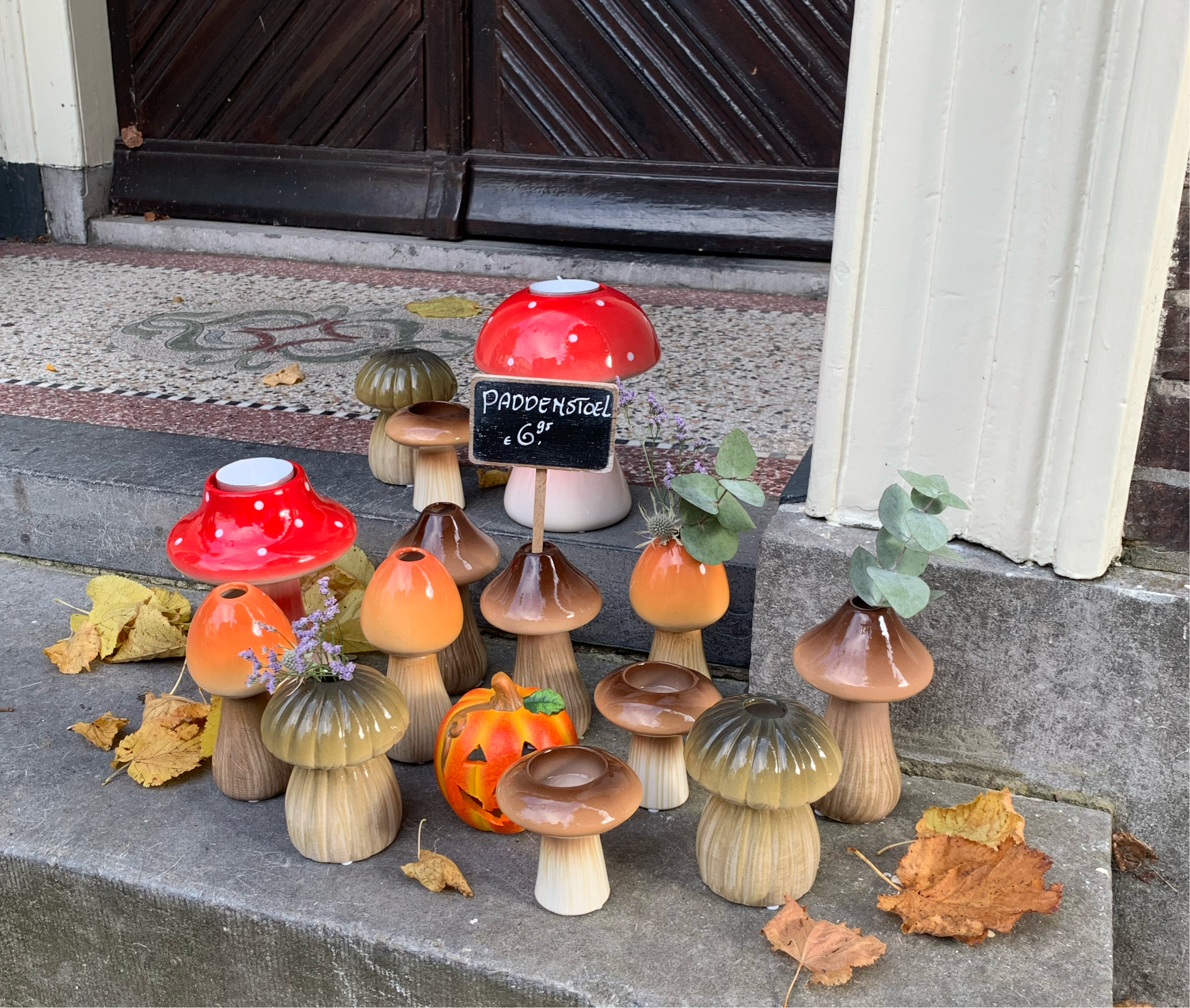 Paddenstoel vaasje Morel