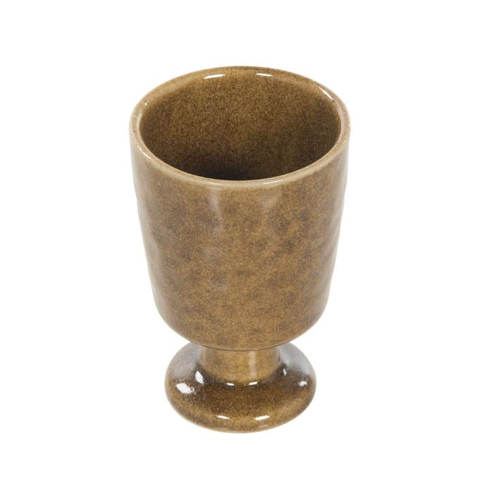 Bloempotje licht bruin op voet