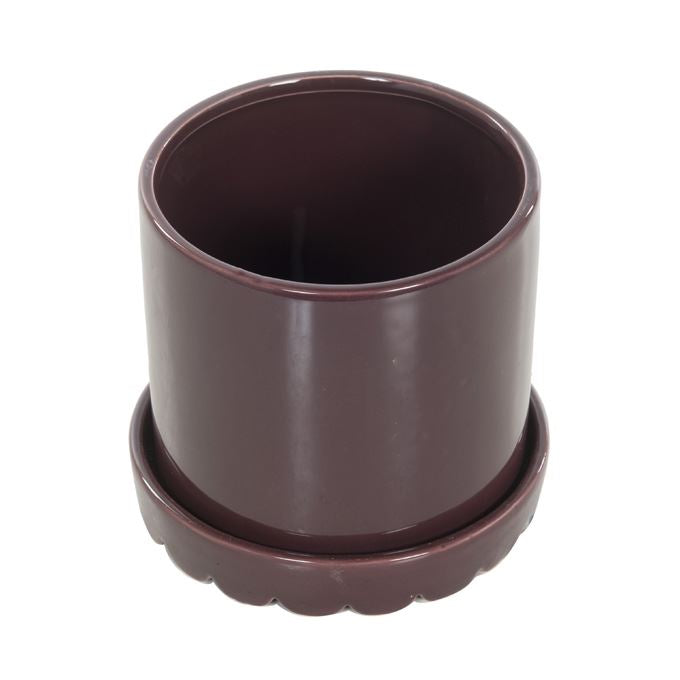 Bloempot aubergine