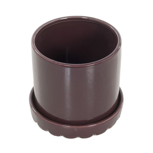 Bloempot aubergine