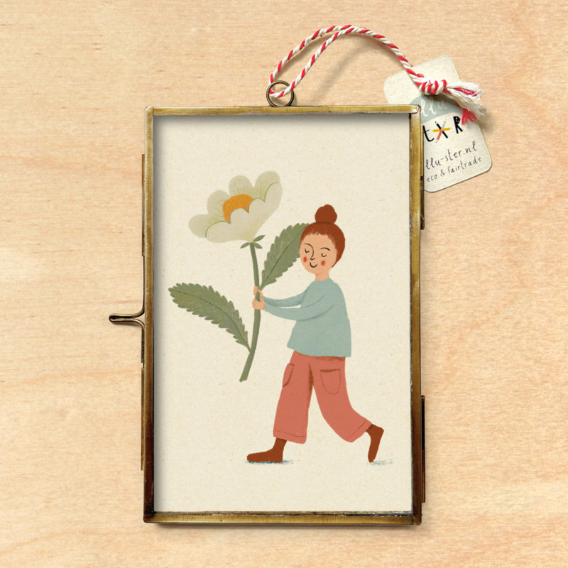 Mini lijstje met print bloem bedankt Illu-ster