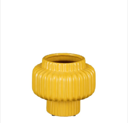 Bloempot BSIK geel