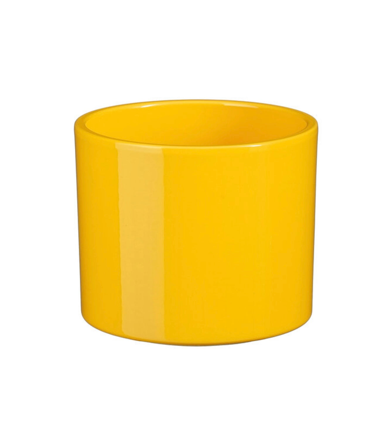 Bloempot geel maat S