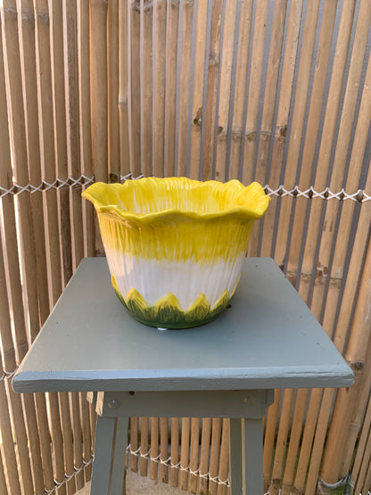 Bloempot in bloem vorm