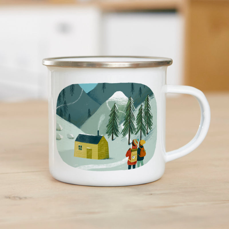 Emaille mok illu-ster the cabin