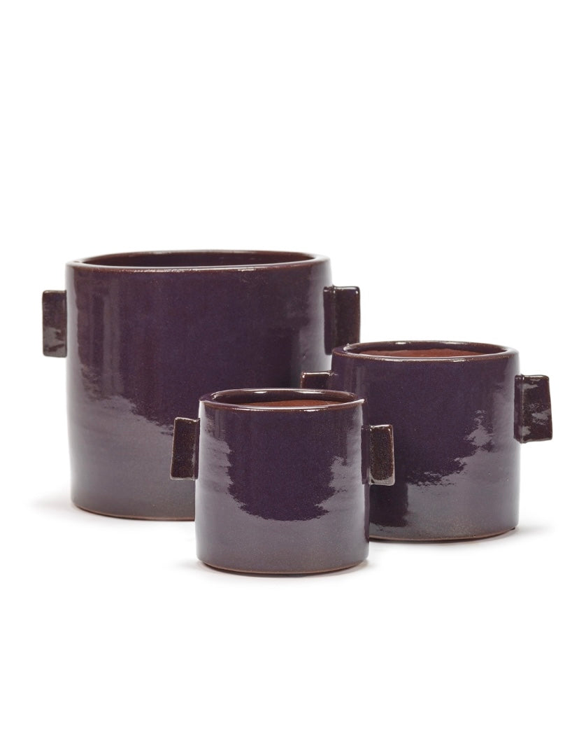 Serax bloempot Flower pot aubergine