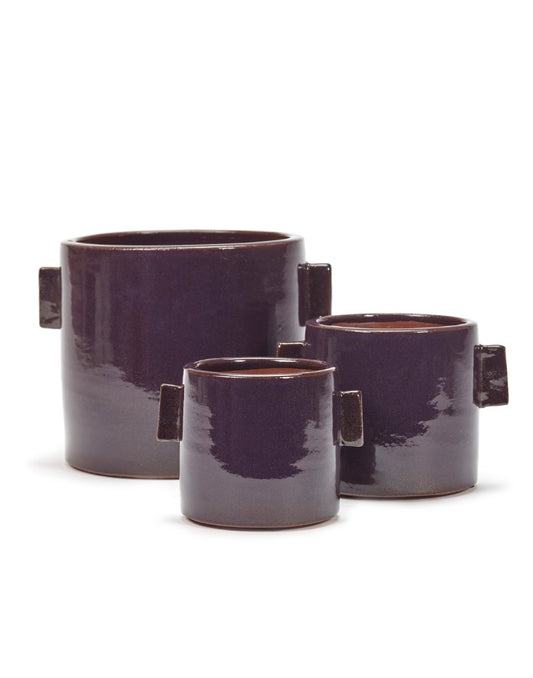 Serax bloempot Flower pot aubergine