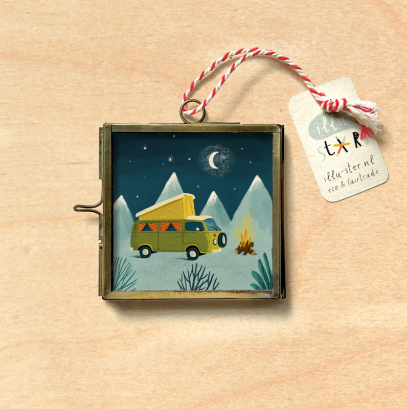 Mini lijstje met print camper Illu-ster