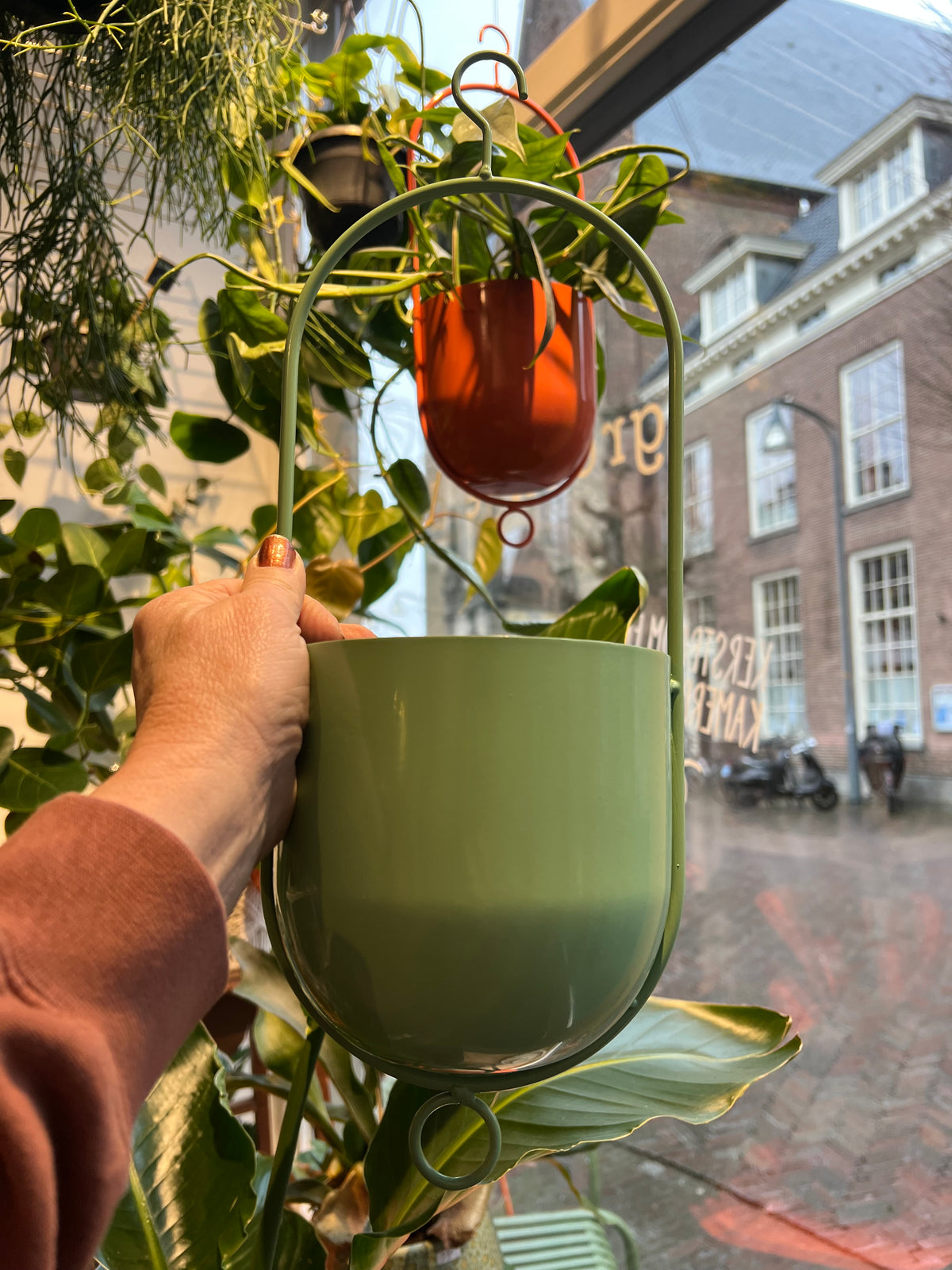 Hangpot groen