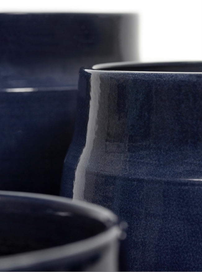 Serax bloempot donker blauw