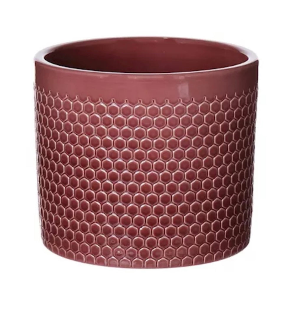 Bloempot Bordeaux rood