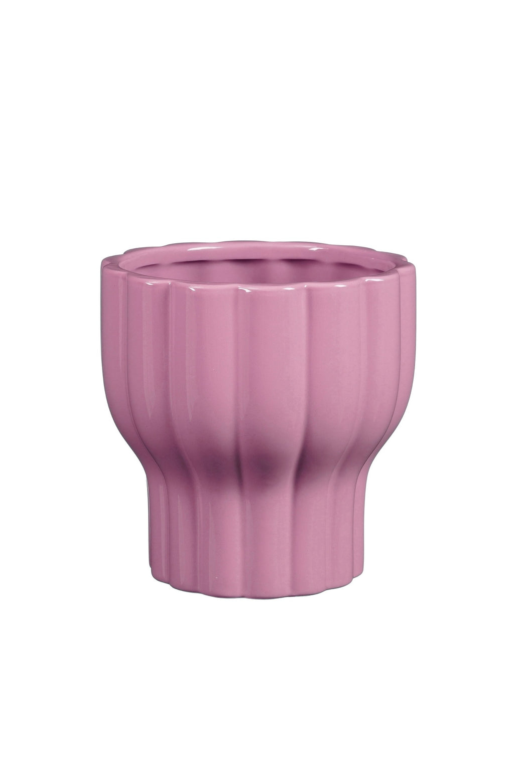 Bloempot roze op voet