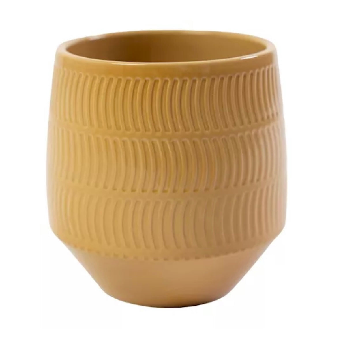 Bloempot oker/bruin kleur