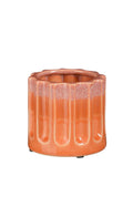 Bloempot oranje, gemêleerd aan bovenzijde.