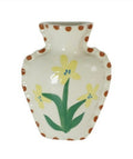 Wandvaasje bloem met  terra rand