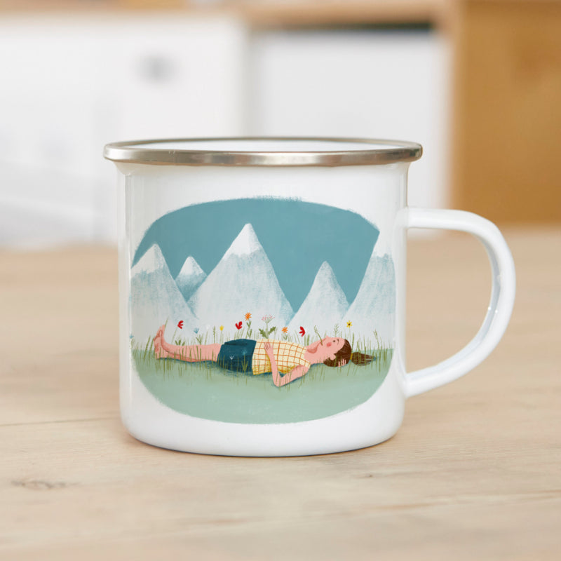 Emaille mok illu-ster Relax