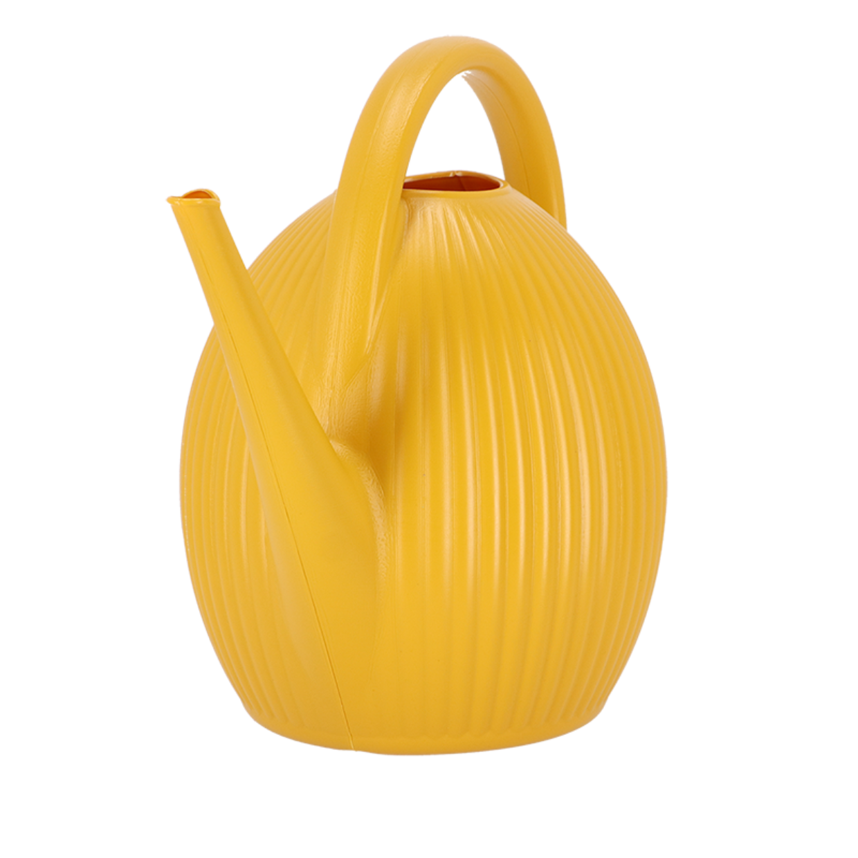 Gieter okergeel geribbeld