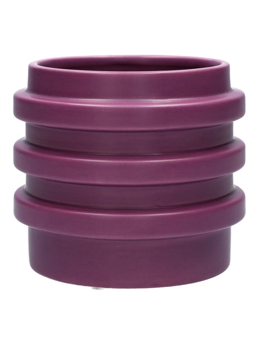 Bloempotje paars mat