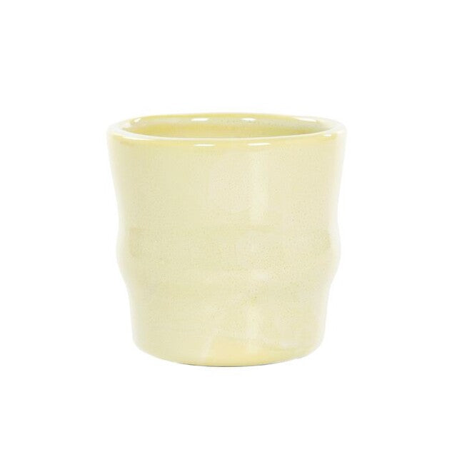 Bloempotje licht geel