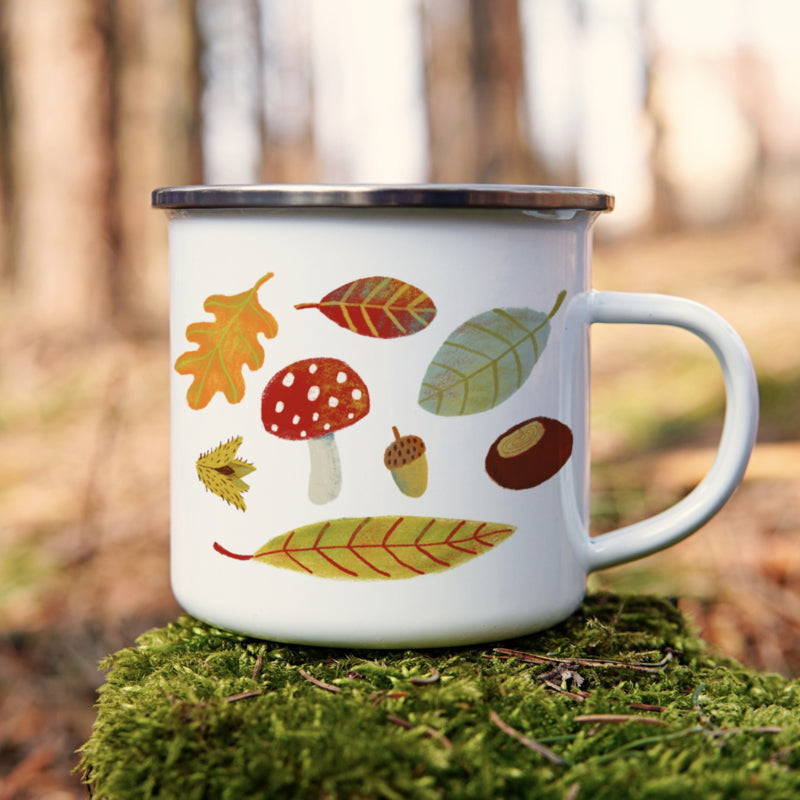 Emaille mok illu-ster Autumn
