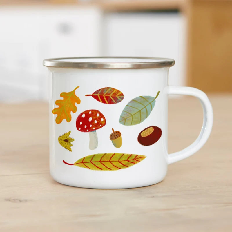 Emaille mok illu-ster Autumn