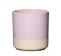 Bloempot roze met beige