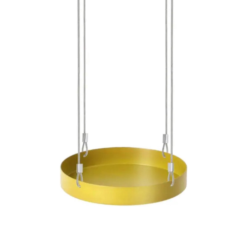 Esschert Design Plantenblad hangend rond S goudkleurig