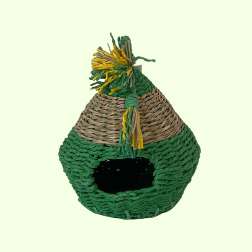 Vogelhuisje groen riet