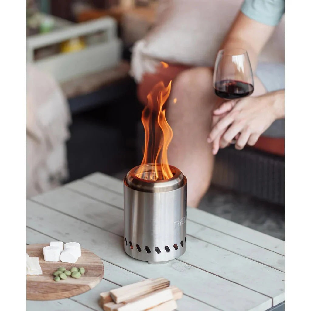 Volcano pellet tafelhaard klein RVS