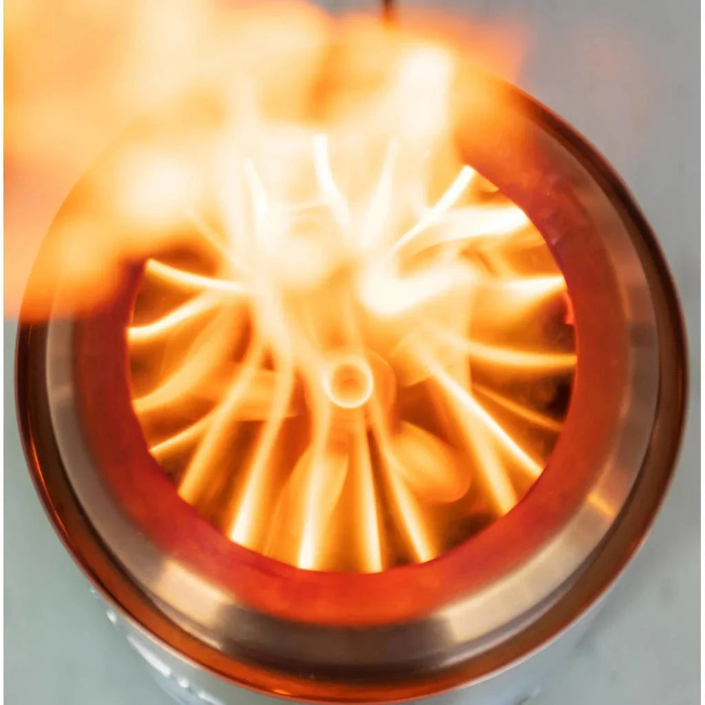 Volcano pellet tafelhaard klein RVS